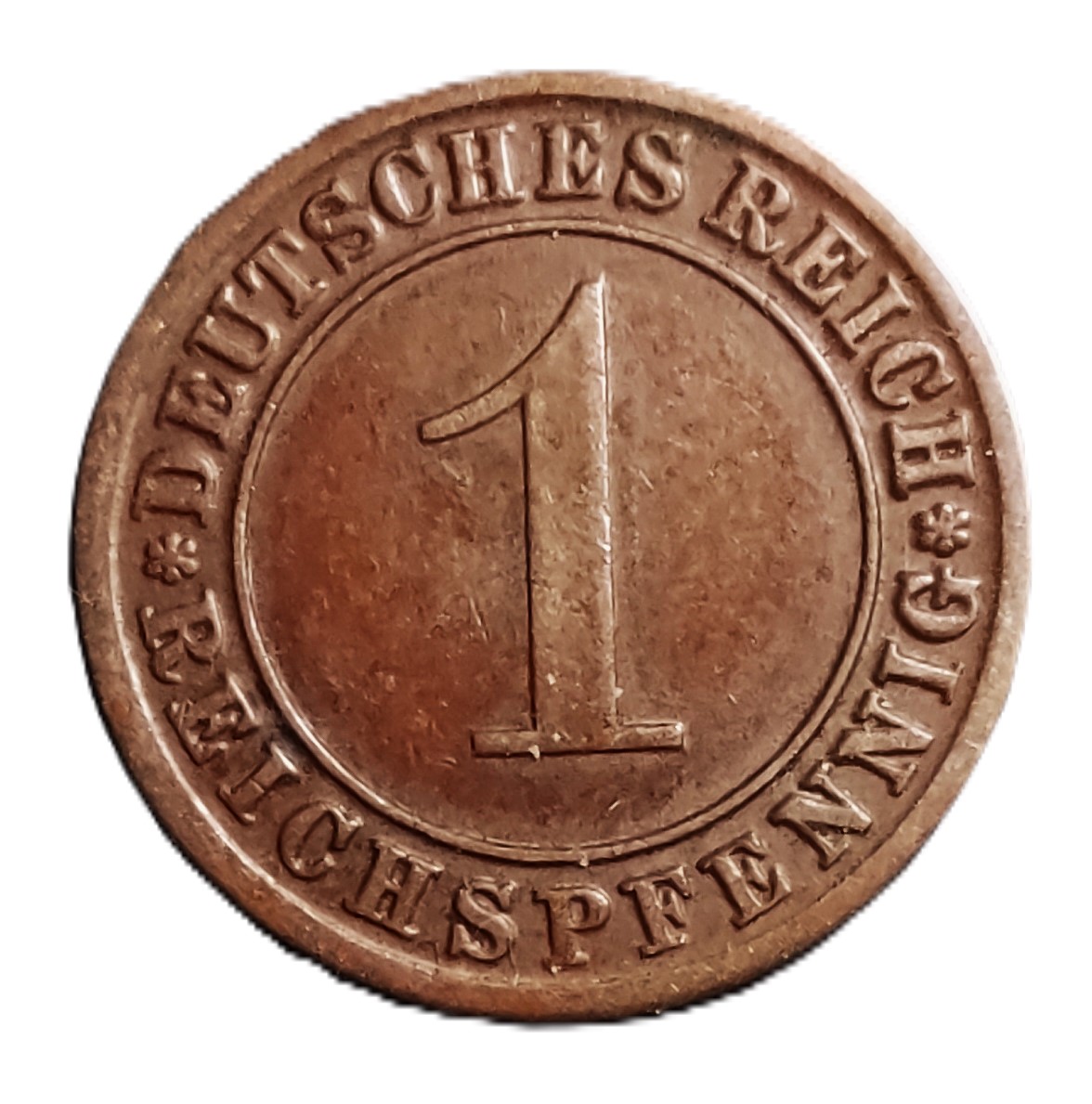 1 REICHSPFENNIG 1933 A REPUBLIKA WEIMARSKA 1 REICHSPFENNIG 1933 A REPUBLIKA WEIMARSKA