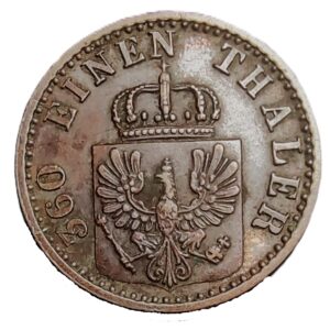 1 pfennig coin (Scheidemünze) from 1870 (2)