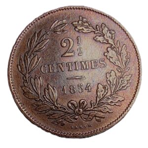 2½ centime coin (2)