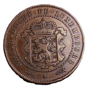 2½ centime coin