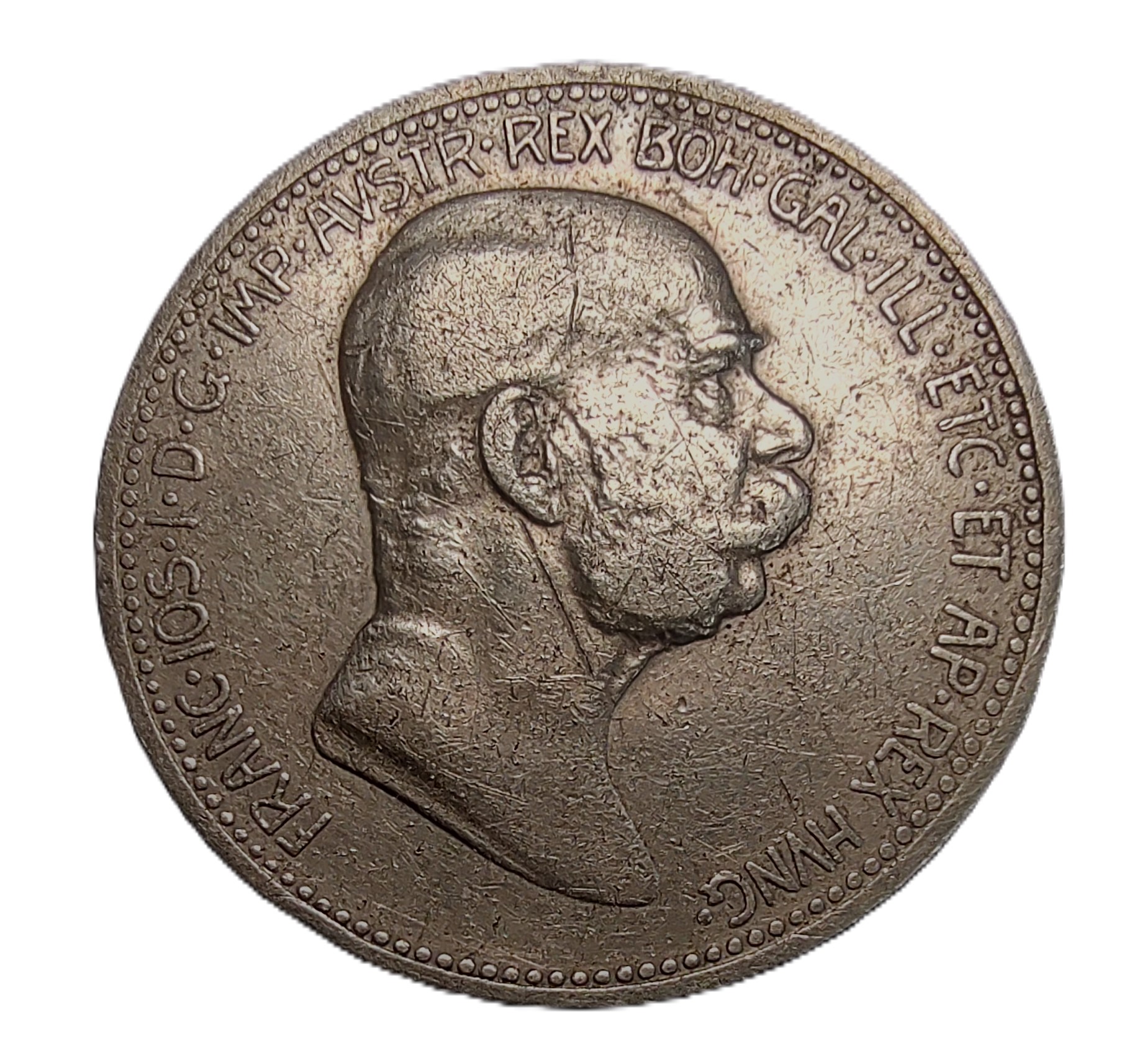 Austria 1 corona, 1908 (2) Austria 1 corona, 1908 (2)