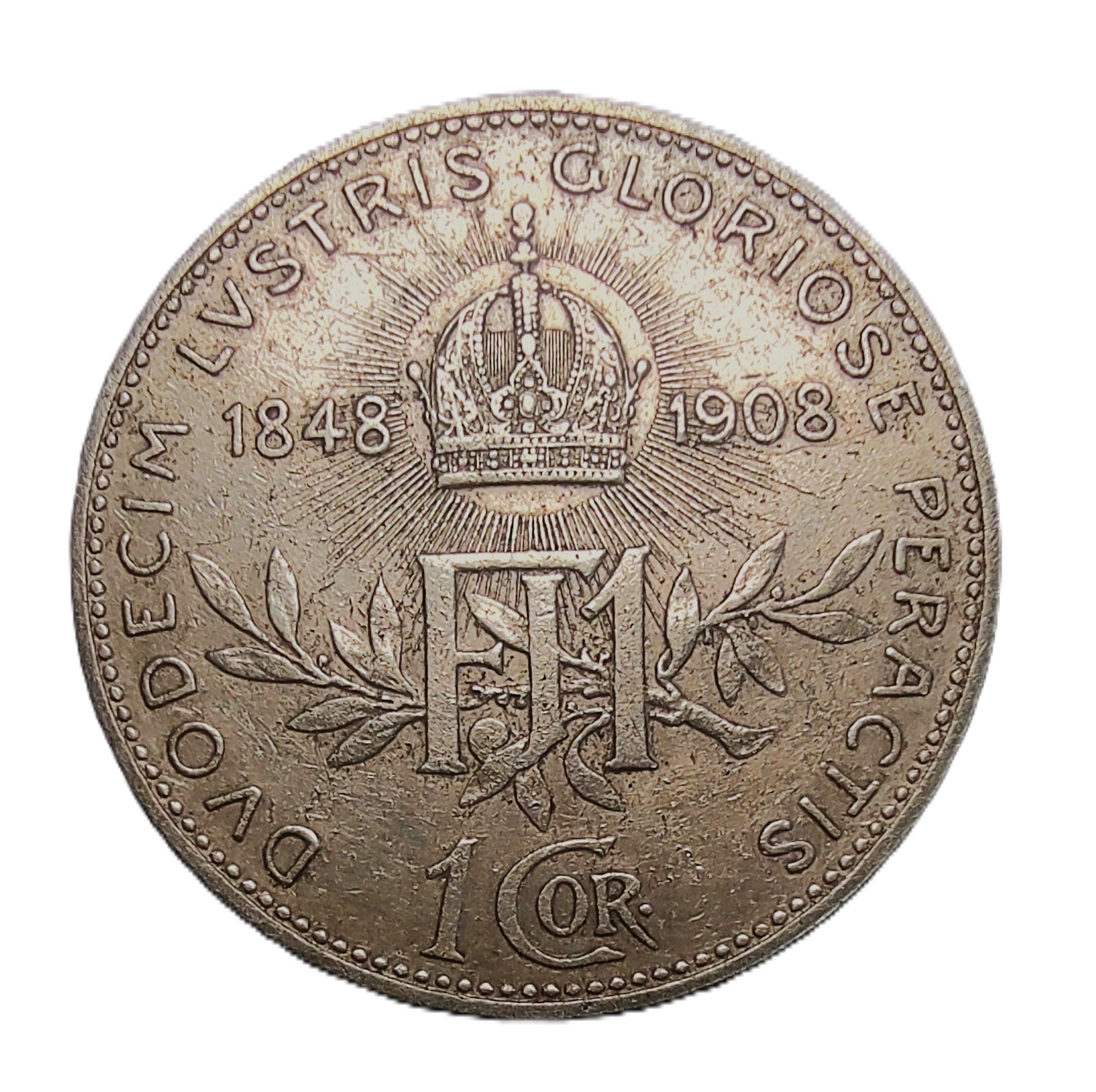 Austria 1 corona, 1908 Austria 1 corona, 1908