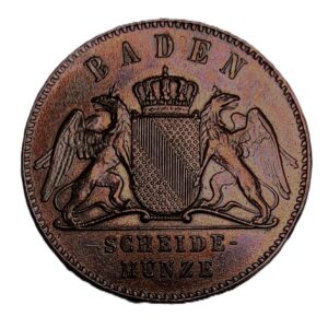 Baden 1 kreuzer, 1870