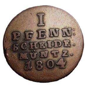 Brunswick Lüneburg 1 pfennig, 1804 (2)
