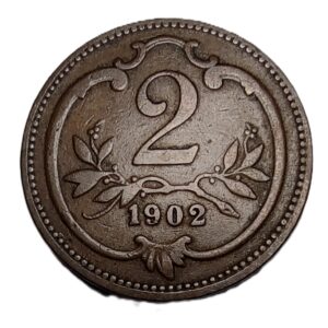 Coin, Austria, 2 Heller, 1902 (2)