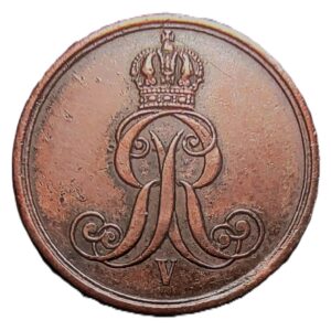 Hanower 1 fenig, 1860 (2)