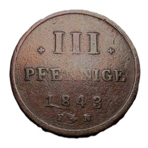 Mecklenburg Strelitz 3 pfennig