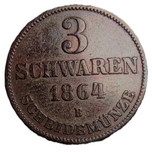 Oldenburg 3 szwareny, 1864