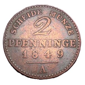 Prussia 2 pfennig, 1849 (2)