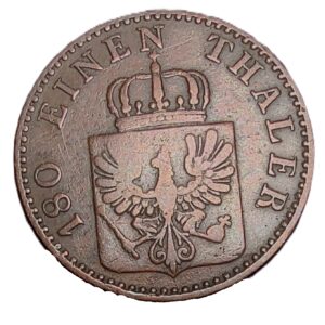 Prusy 2 fenigi, 1862 (2)