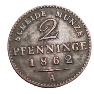 Prusy 2 fenigi, 1862 (3)