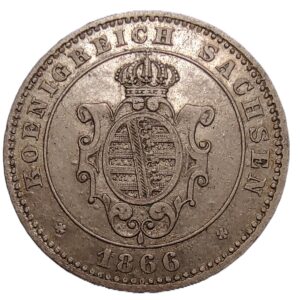 Saxony 2 neugroschen, 1866 (1)