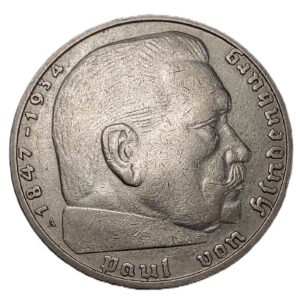 Third Reich 2 reichsmark, 1936 1939