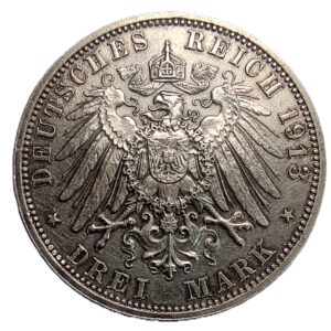 Three stamps from 1913 commemorating the 100th anniversary of the Battle of the Nations.  (2)